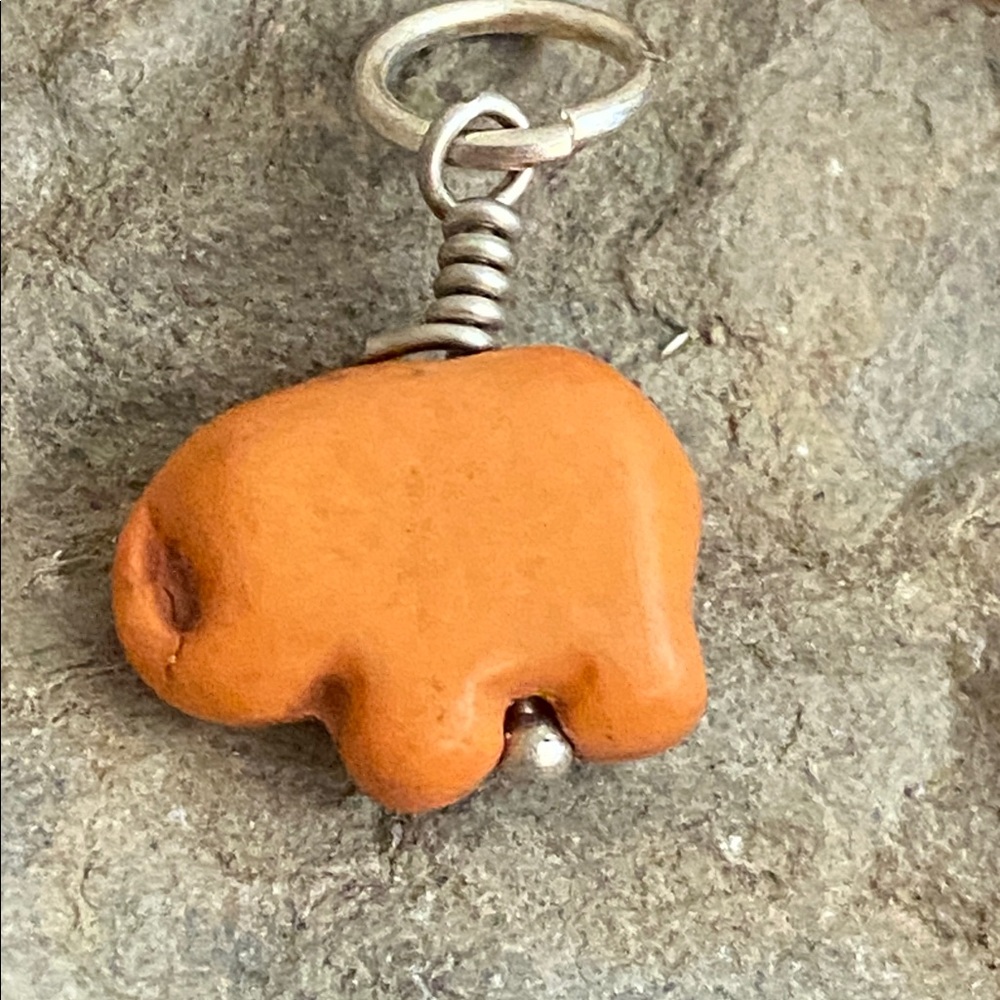 5/$10❤️❤️❤️NWTs Created Stone Elephant Charm